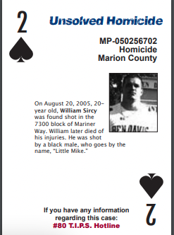 William Sircy death by force case in Indianapolis, IN
