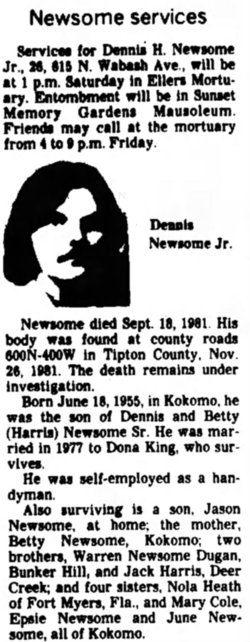 Dennis Newsome death by force case profile photo