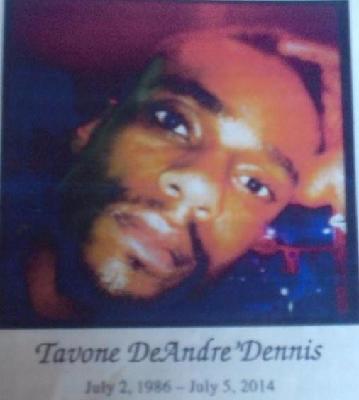 Tavone Dennis death by force case in Baltimore, MD