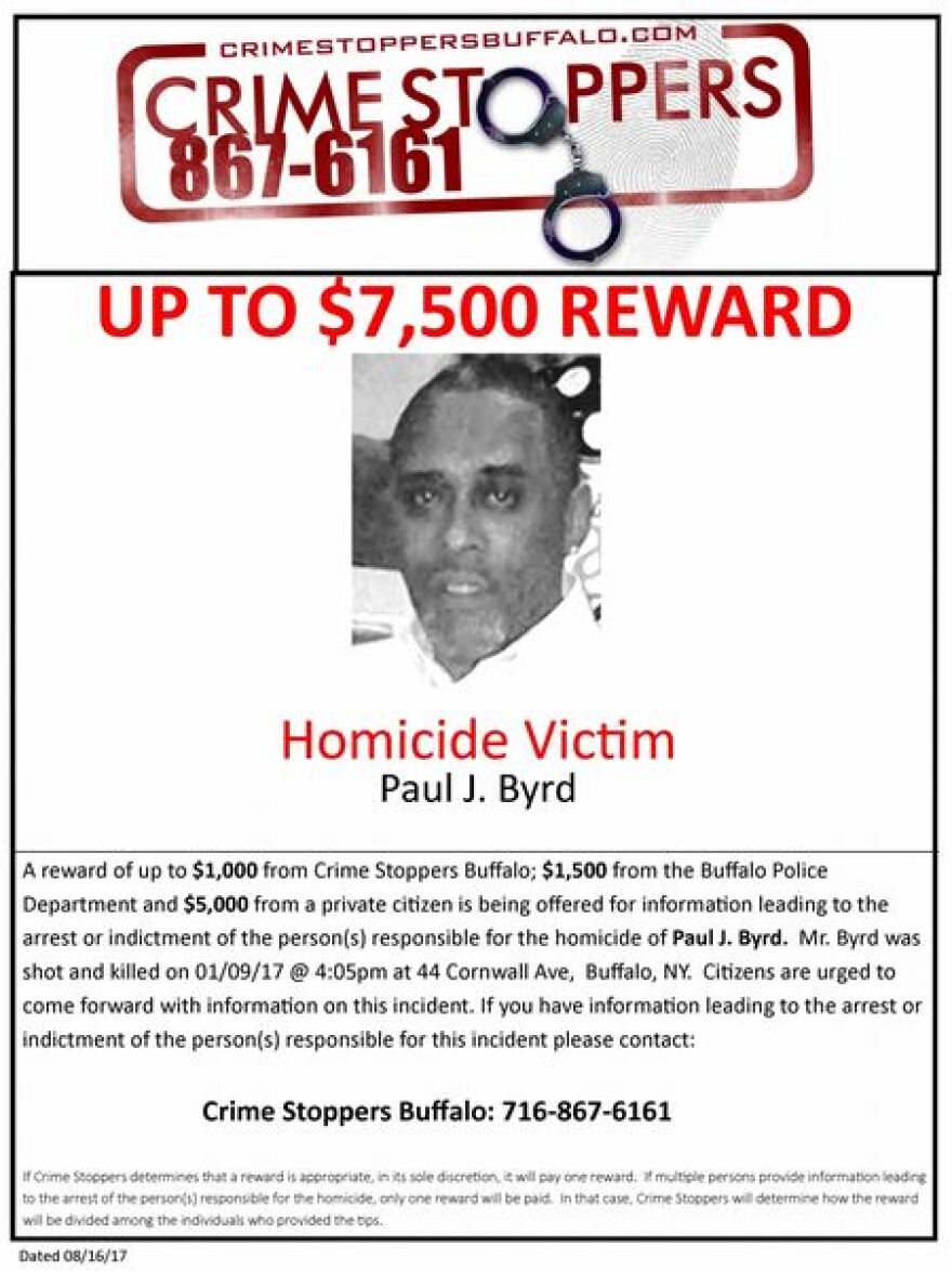 Paul Byrd death by force case in Buffalo, NY