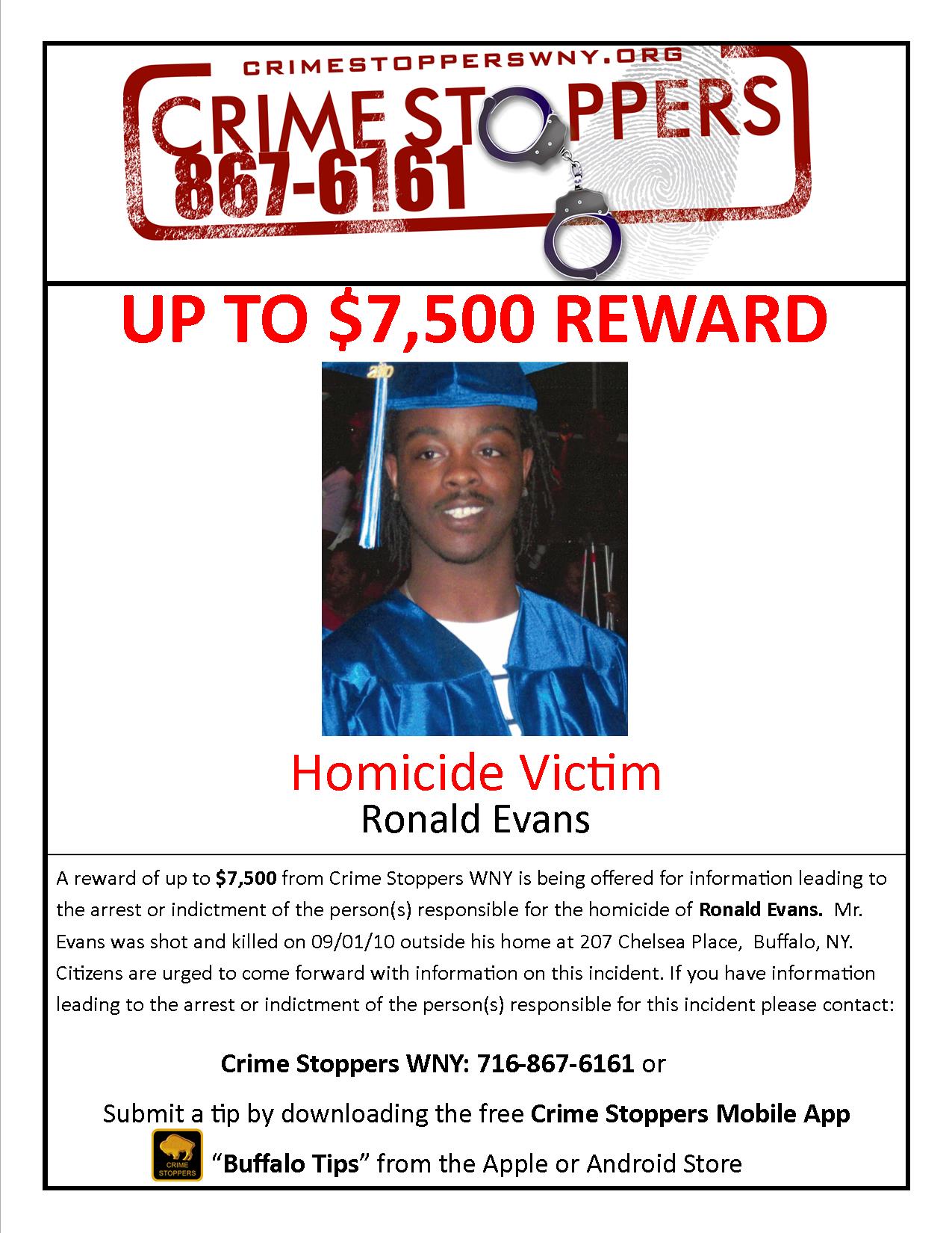 Ronald Evans death by force case profile photo