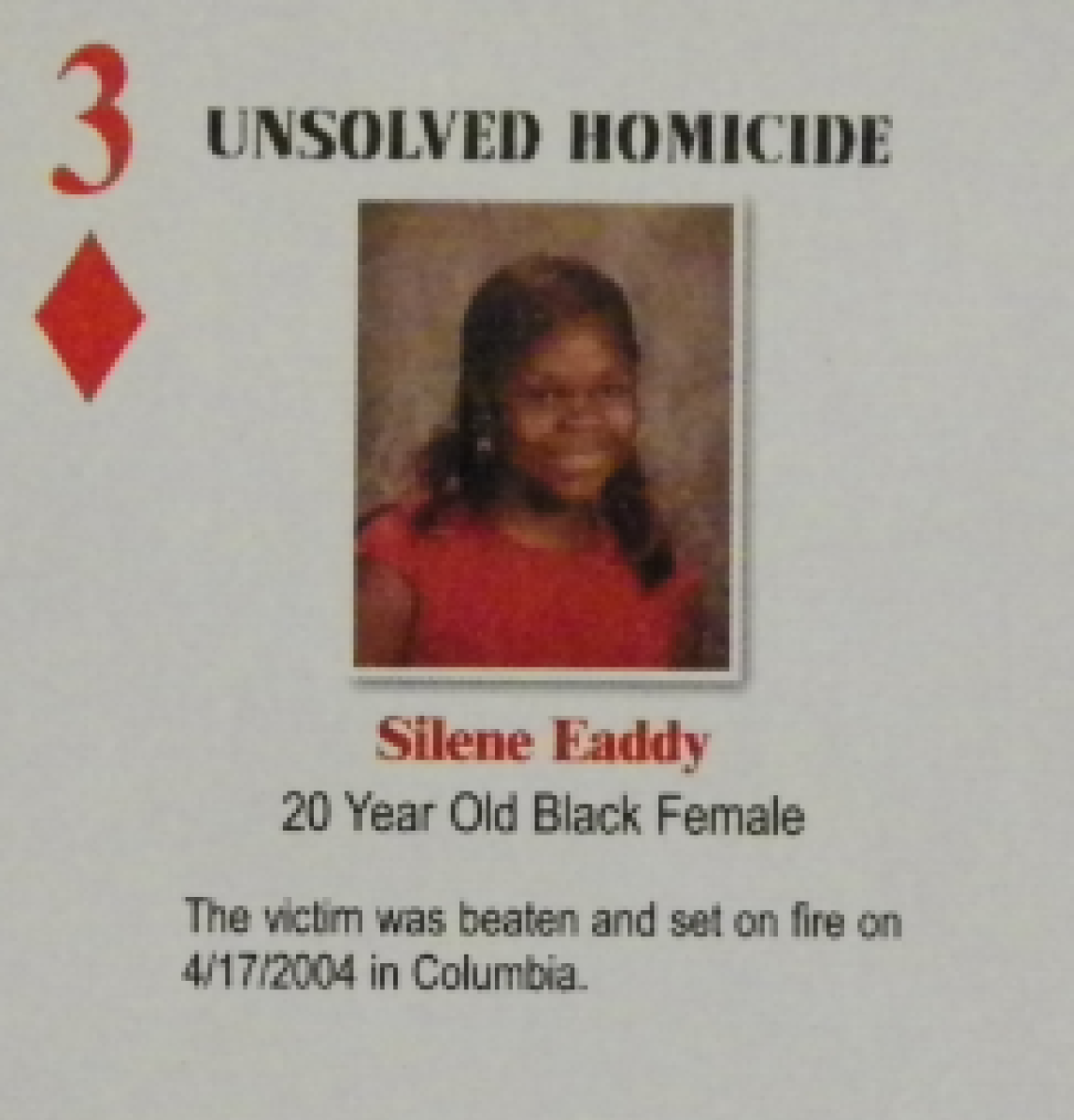 Silene Eaddy death by force case profile photo