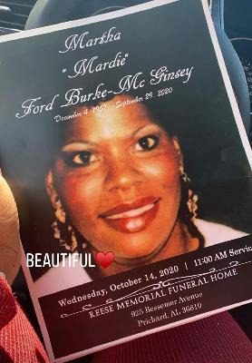Martha McGinsey death by force case in Mobile, AL