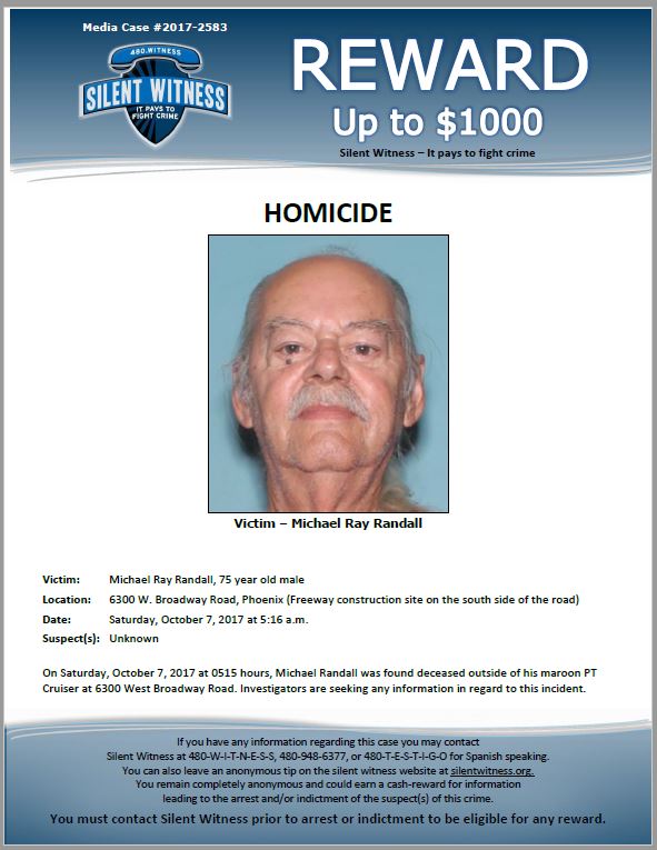 Michael Ray Randall death by force case in Phoenix, AZ