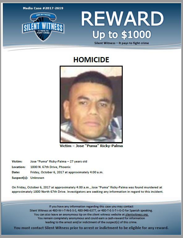 Jose Ricky-Palma death by force case profile photo