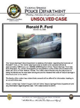 Ronald Ford death by force case in Tarpon Springs, FL