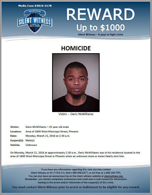 Deric Mcwilliams death by force case profile photo