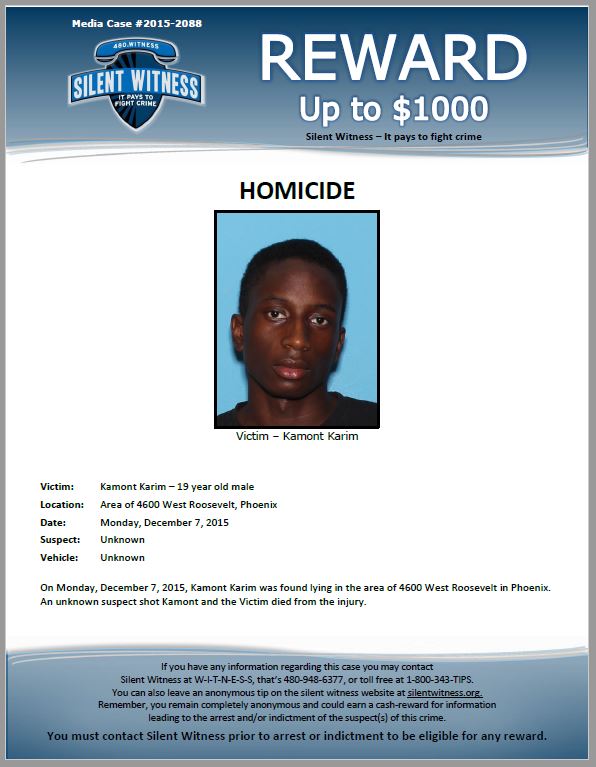 Kemont Karim death by force case in Phoenix, AZ