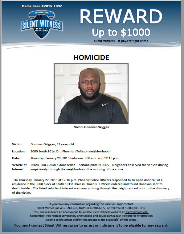 Donavan Wiggan death by force case profile photo