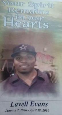 Lavell Evans death by force case profile photo