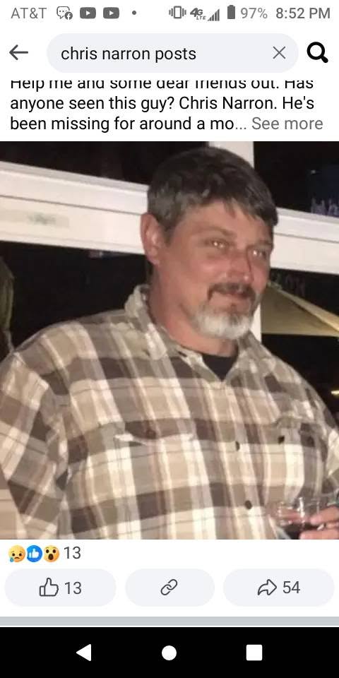 Christopher Narron missing person case profile photo