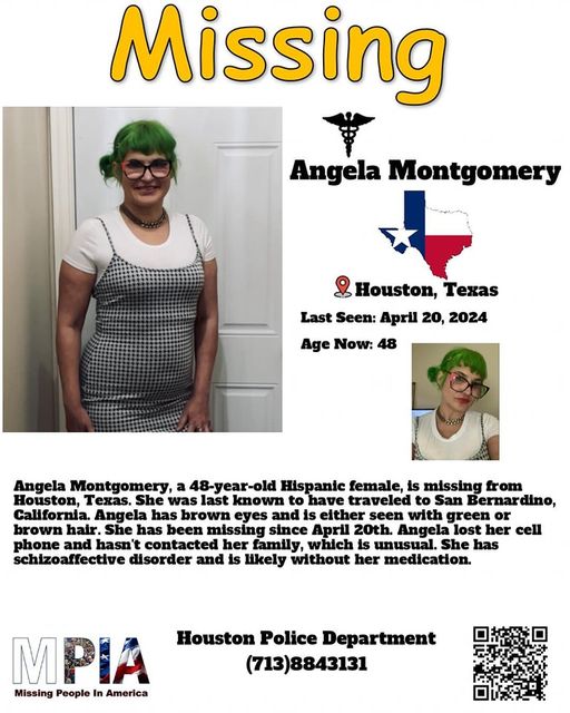 Angela Montgomery missing person case in Tomball, Texas