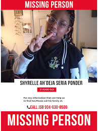 Shyrelle Ponder missing person case in Jacksonville, Florida