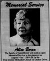 Alice Boron missing person case profile photo