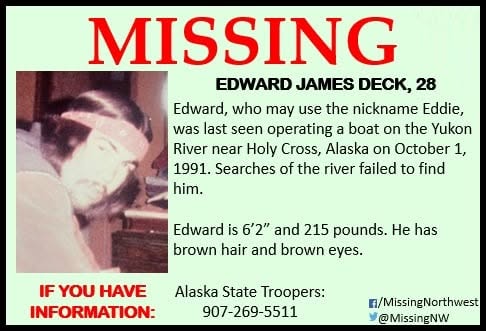 Edward Deck missing person case profile photo