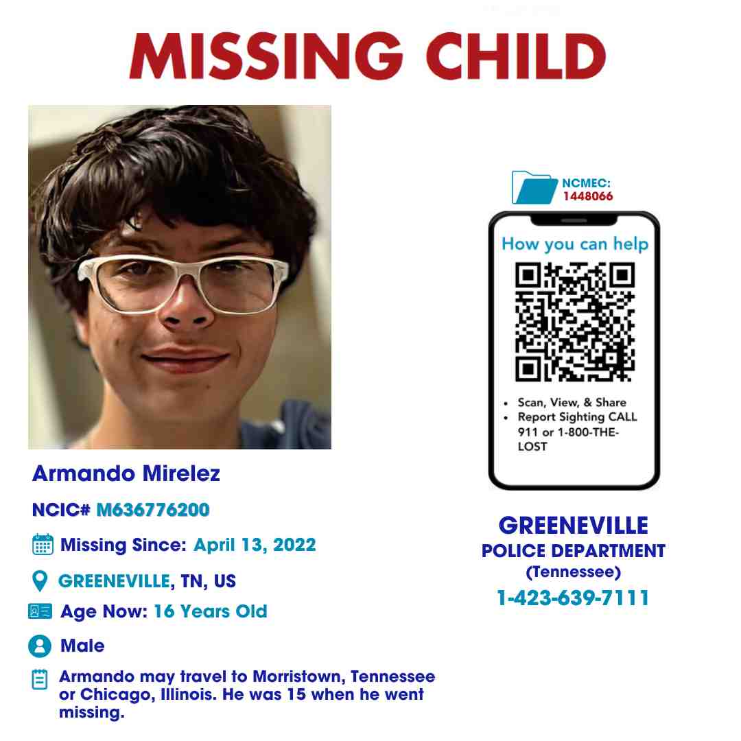 Armando Mirelez missing person case in Greeneville, Tennessee