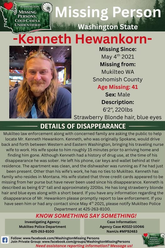 Kenneth Hewankorn missing person case profile photo