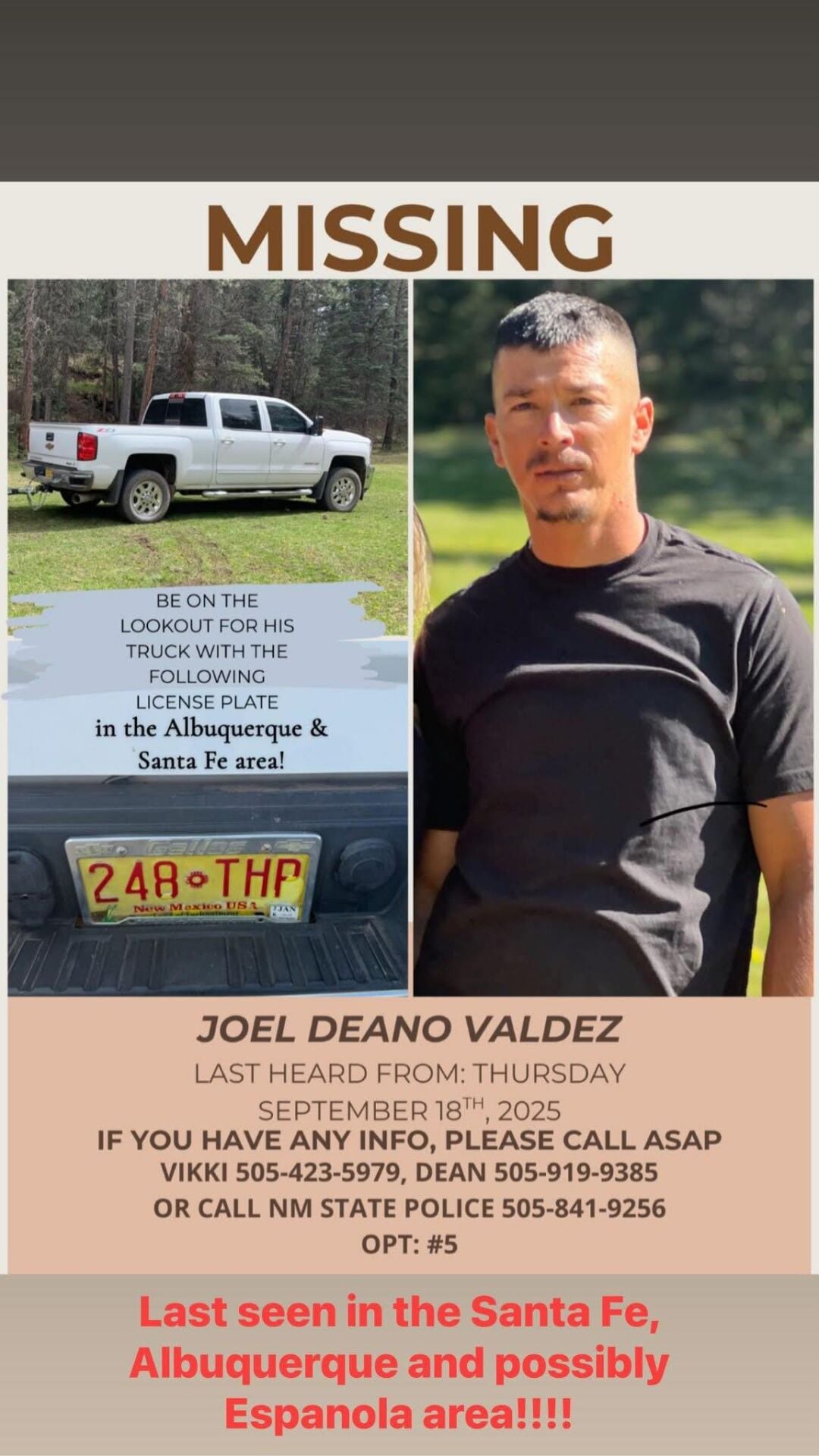 Joel Valdez missing person case profile photo